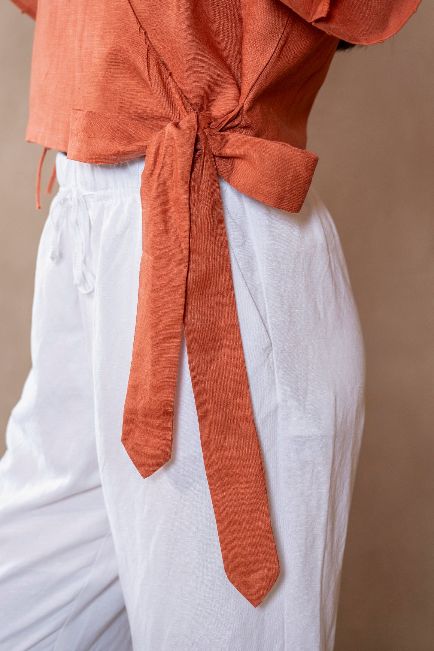 Rooh | Wrap Top in Gold - The Tulua Shop