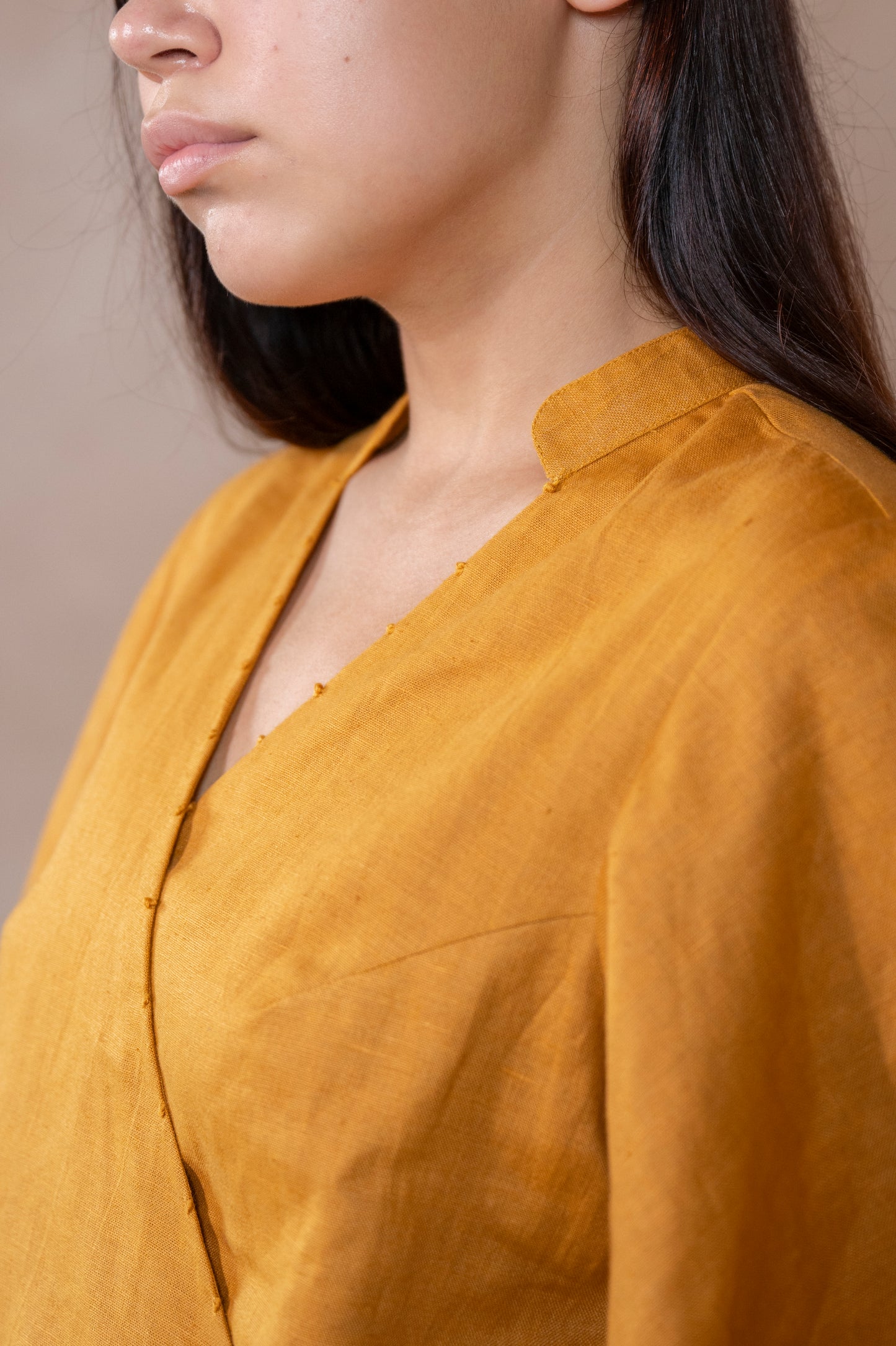 Rooh | Wrap Top in Gold - The Tulua Shop
