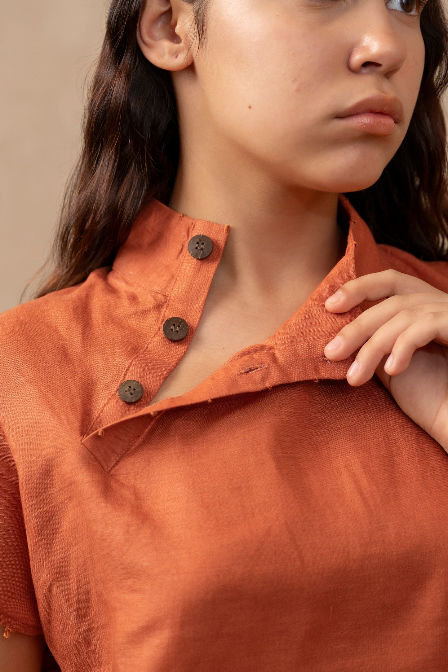 Avika - Chinese collar top - The Tulua Shop