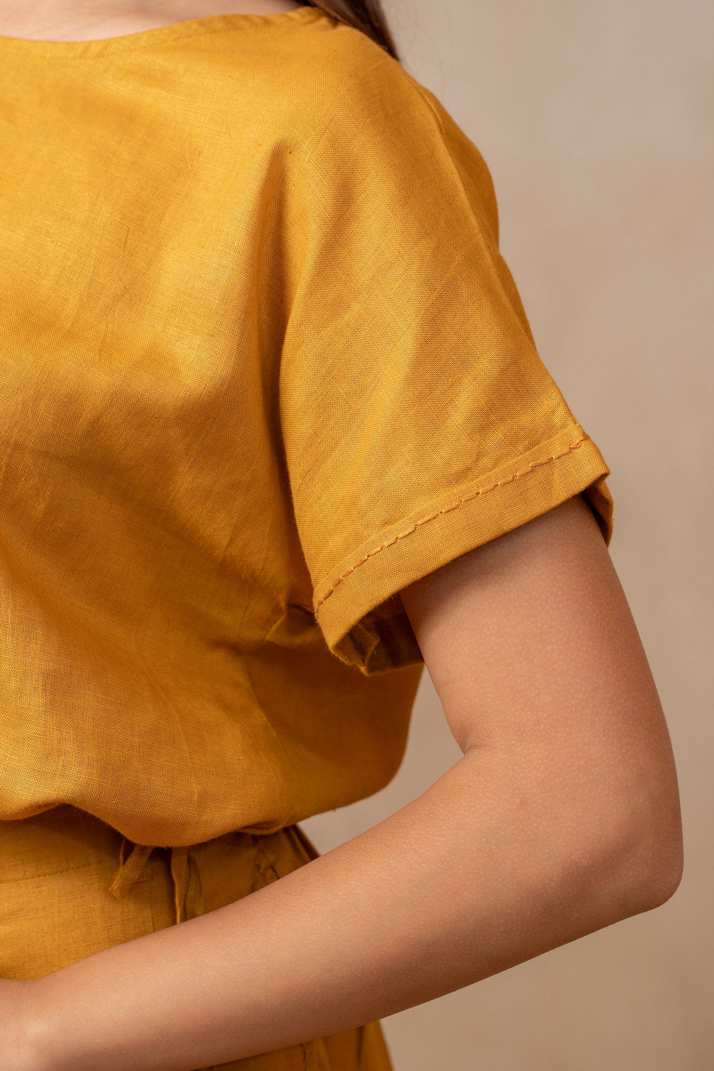 Dhrti | Drawstring Top in Orchid - The Tulua Shop