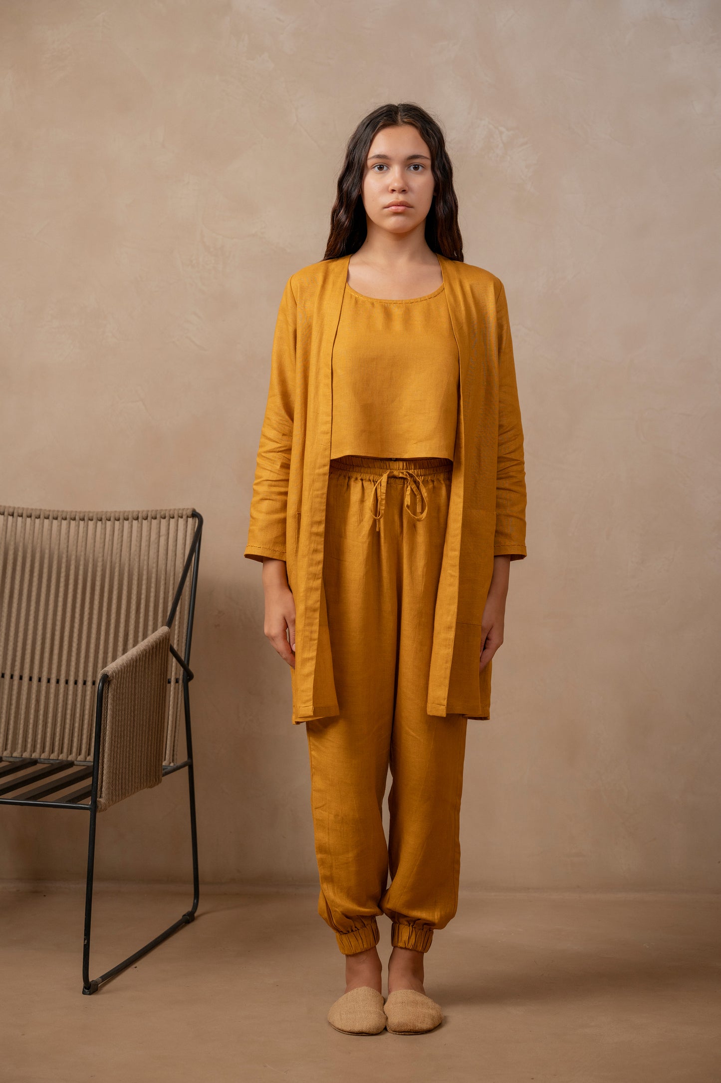 Aneri | Kimono Jacket in Gold - The Tulua Shop