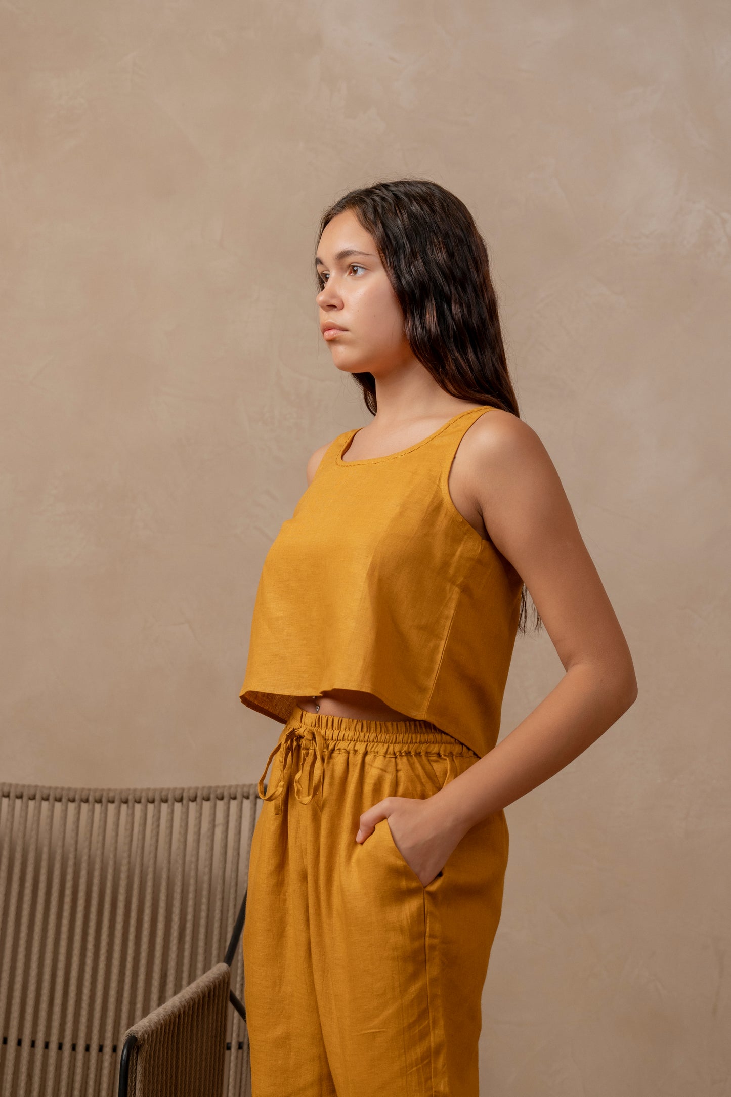 Aneri | Jogger Pants in Gold - The Tulua Shop