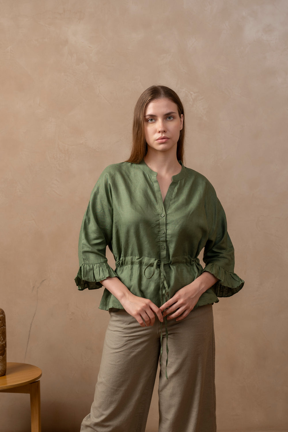 Bhoomi - Long top with Drawstring - The Tulua Shop