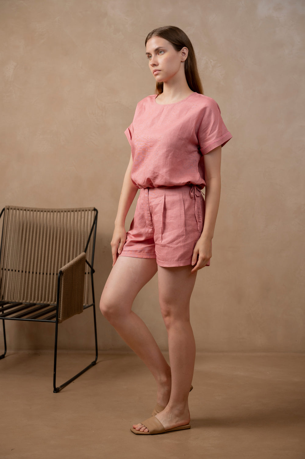 Dhrti | Drawstring Top in Orchid - The Tulua Shop